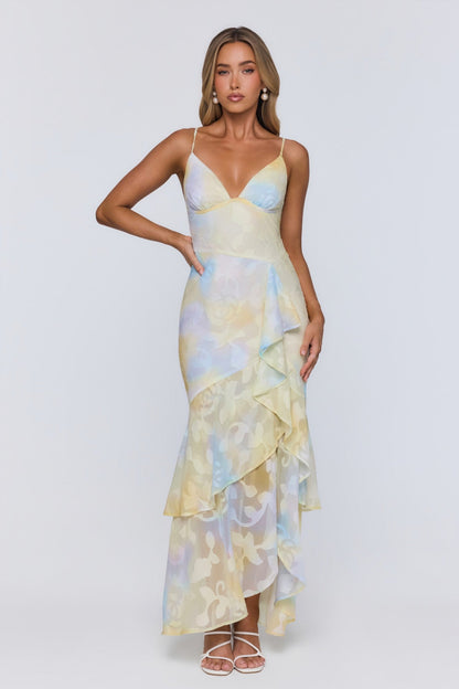 Hidden Sun Maxi Dress Yellow