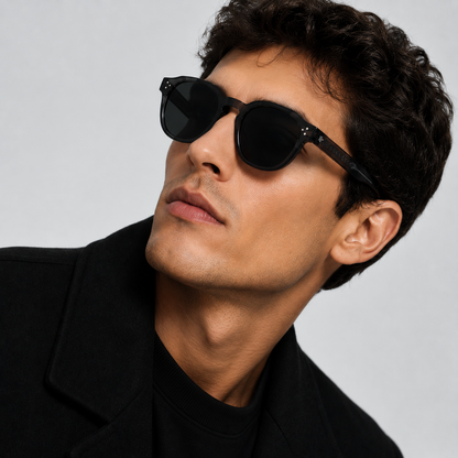 Men's Polarized Vintage Square Frame Sunglasses