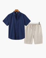 Blau / Beige
