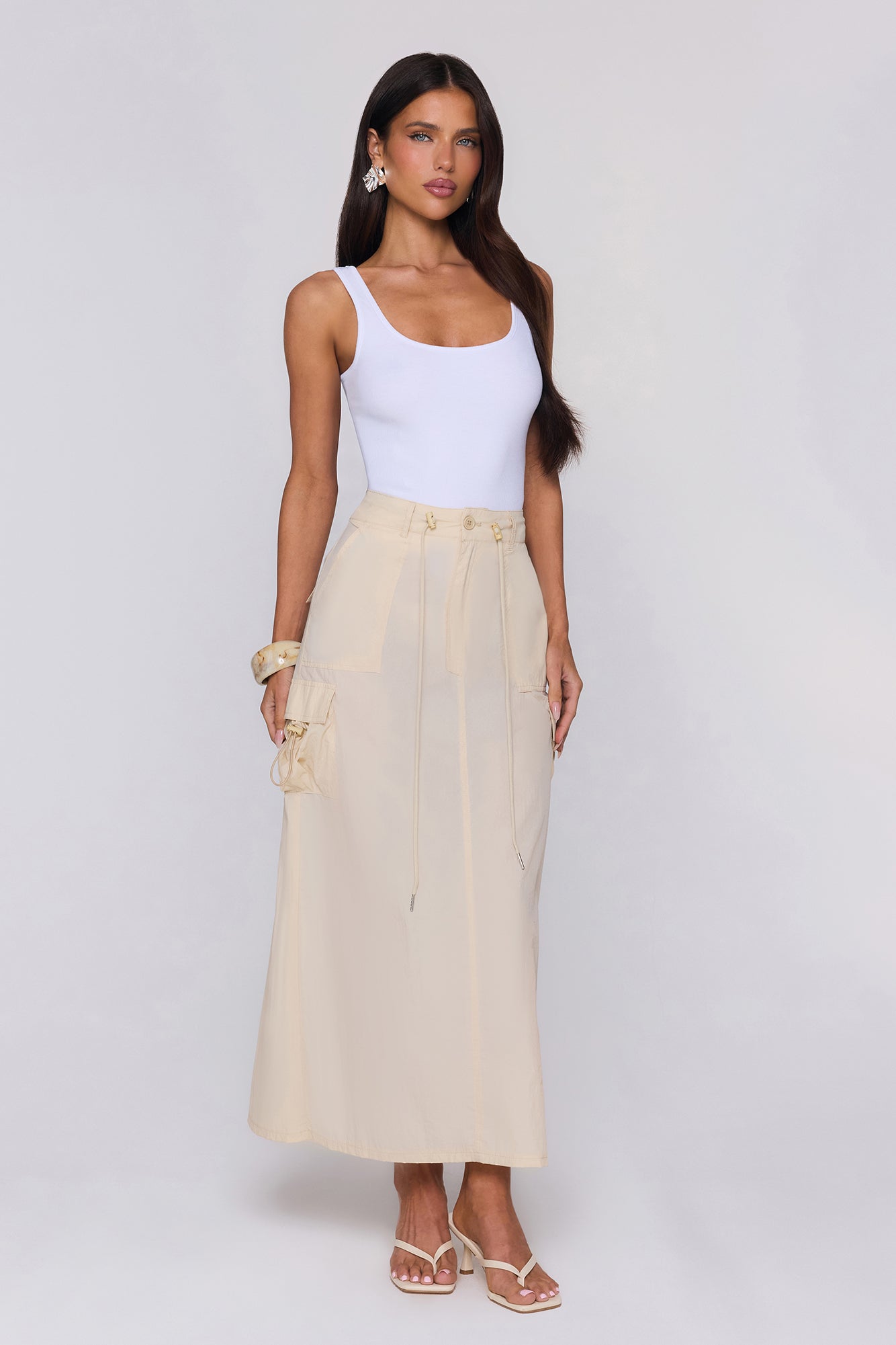 Main Trend Maxi Skirt Beige