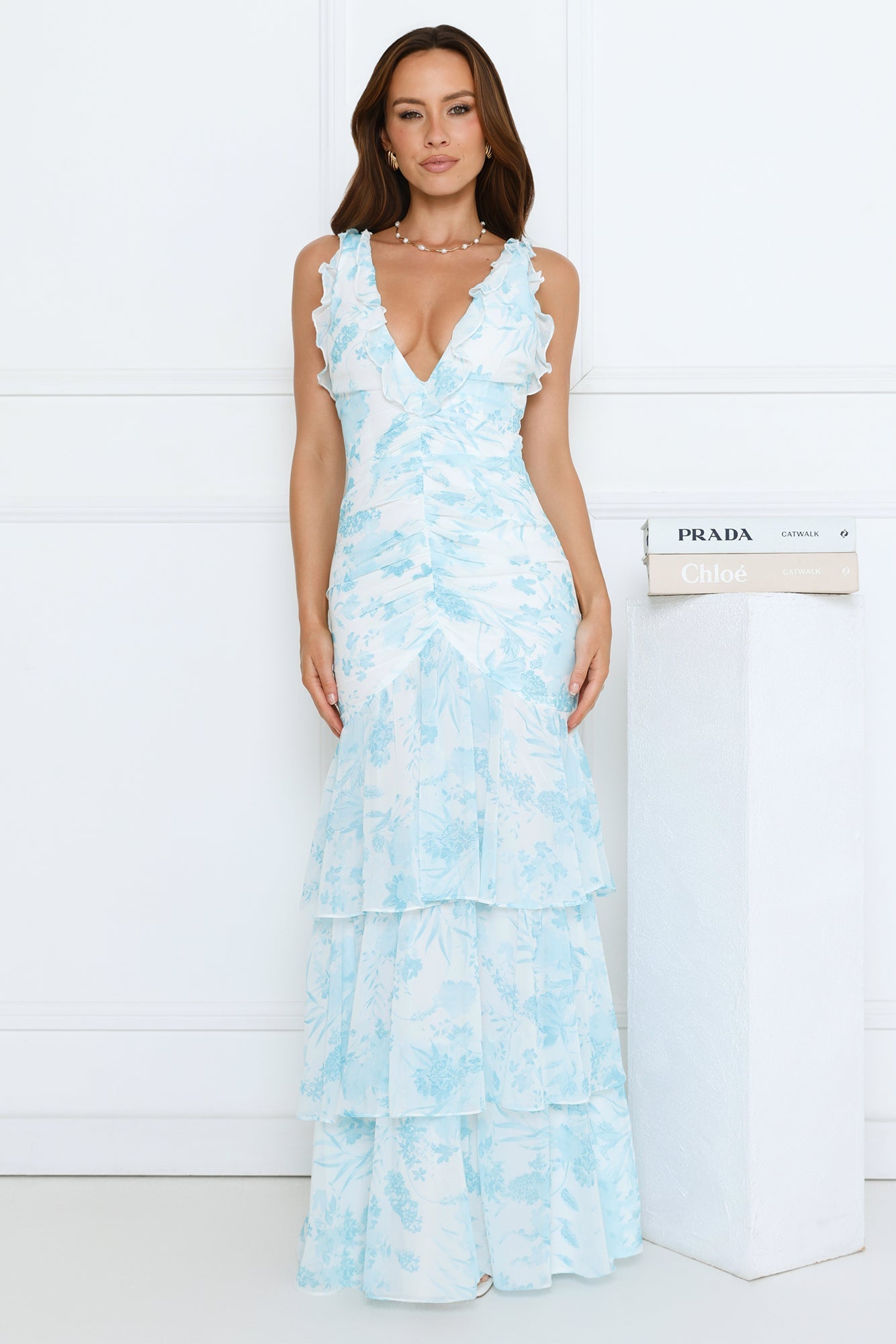 Too Pretty Tonight Maxi Dress Blue