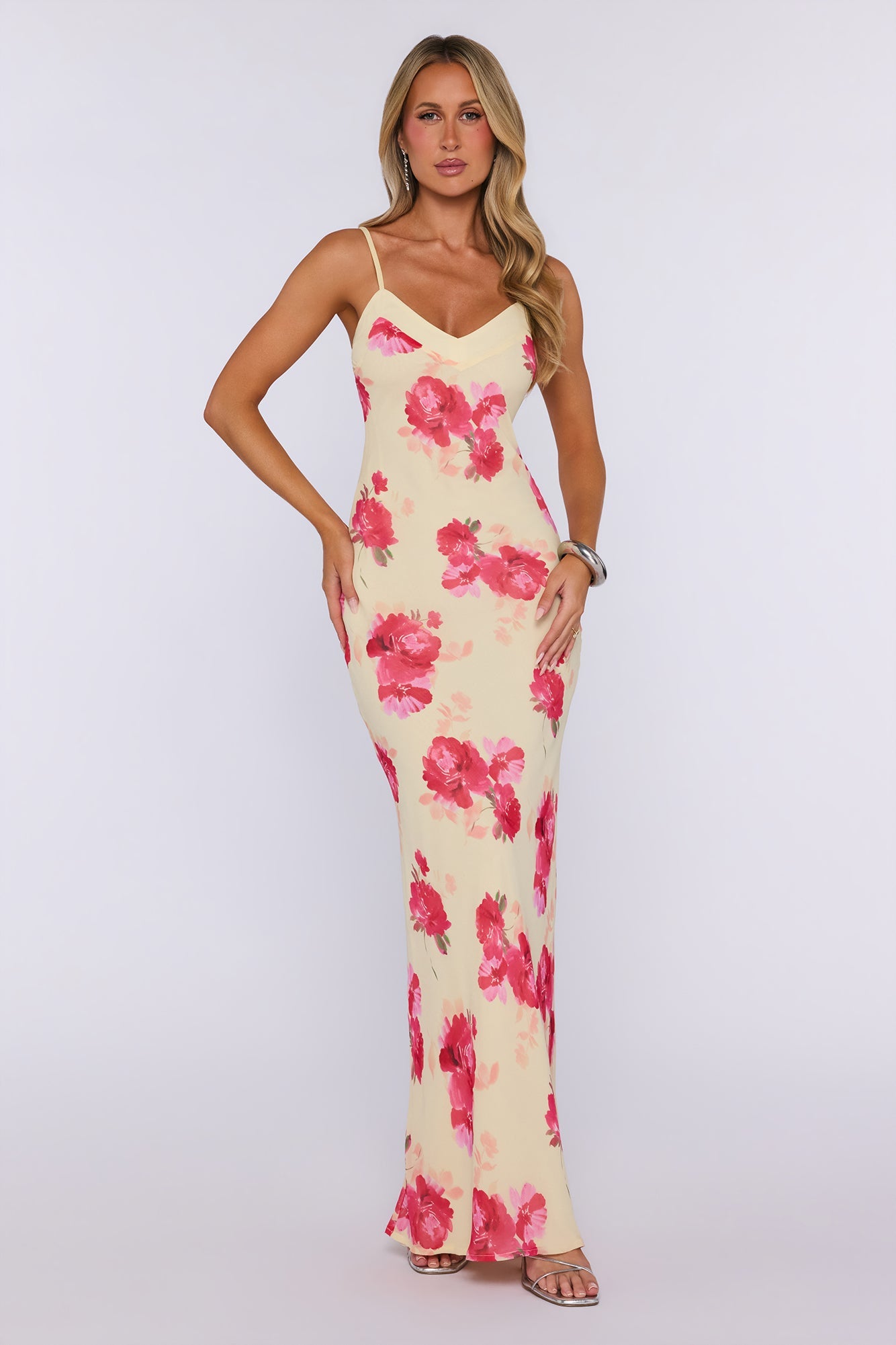 Bloom Dazzle Maxi Dress Yellow