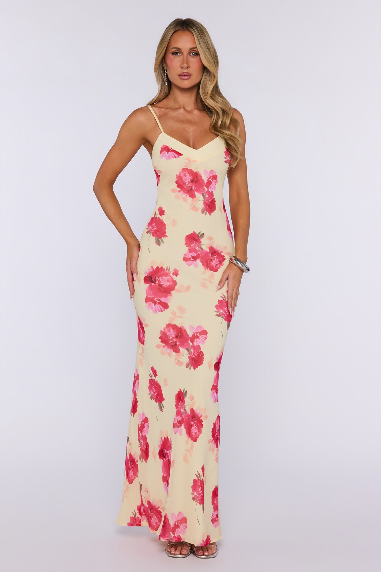 Bloom Dazzle Maxi Dress Yellow