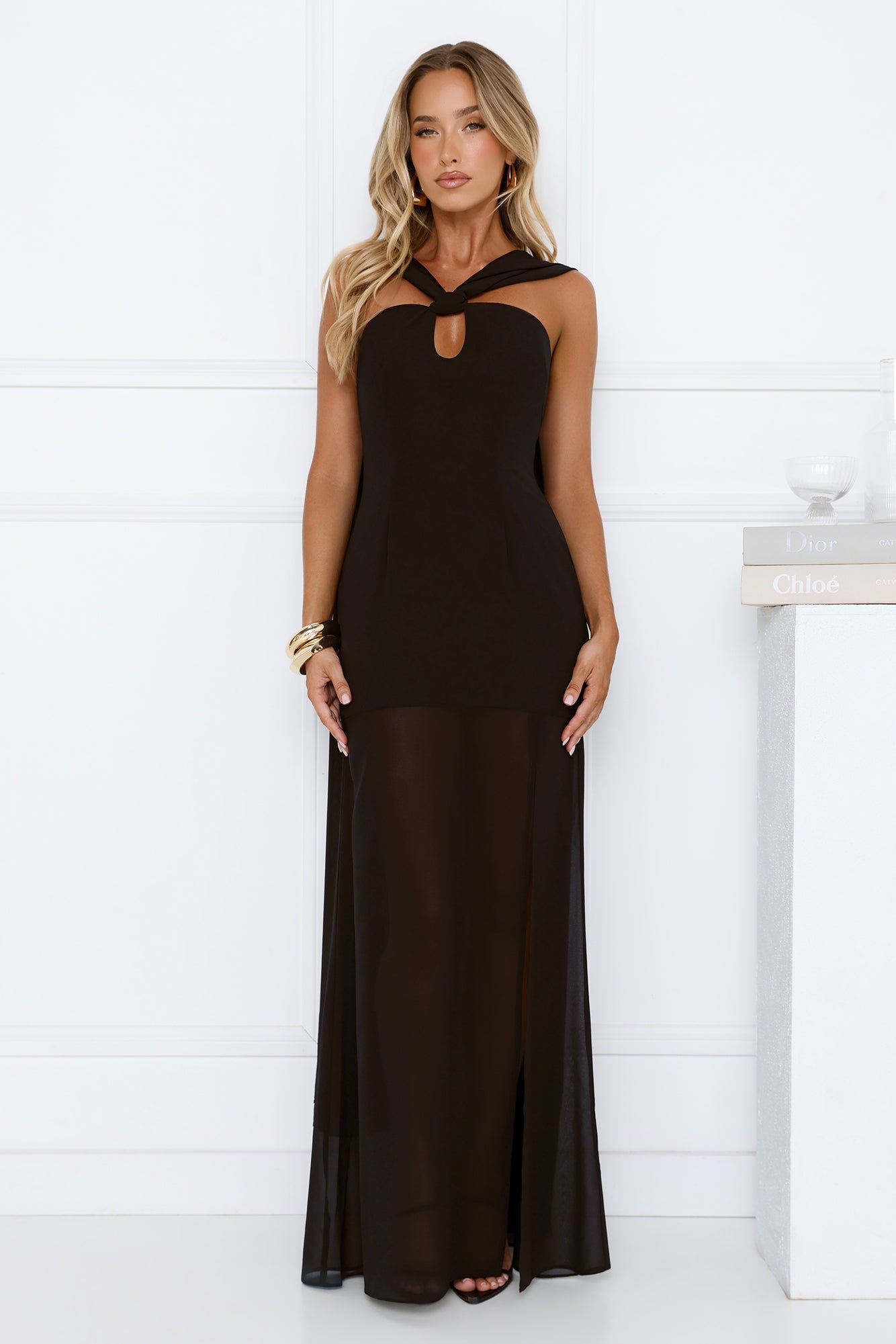 Dressed To Perfection Maxi Dress Black