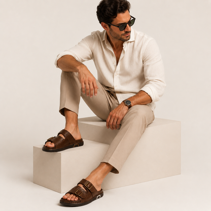 Men's Leather Casual Sandals