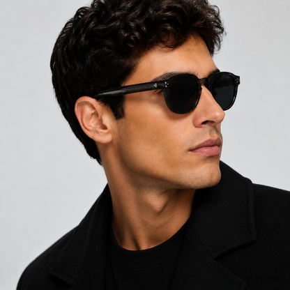 Men's Polarized Vintage Square Frame Sunglasses