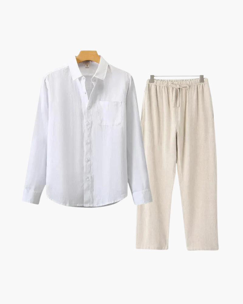 Salzburg Leinen-Set – Resort-Herrenbekleidung