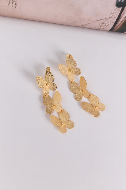 Butterfly Feels Earrings Gold