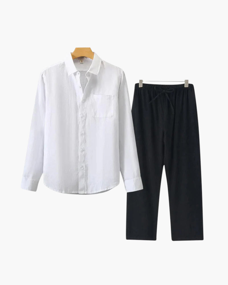 Salzburg Leinen-Set – Resort-Herrenbekleidung