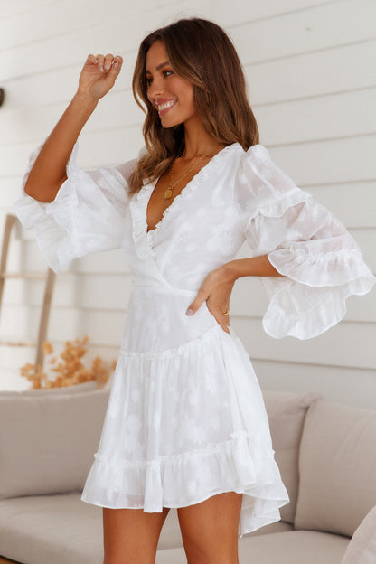 Gorgeous Girl Dress White