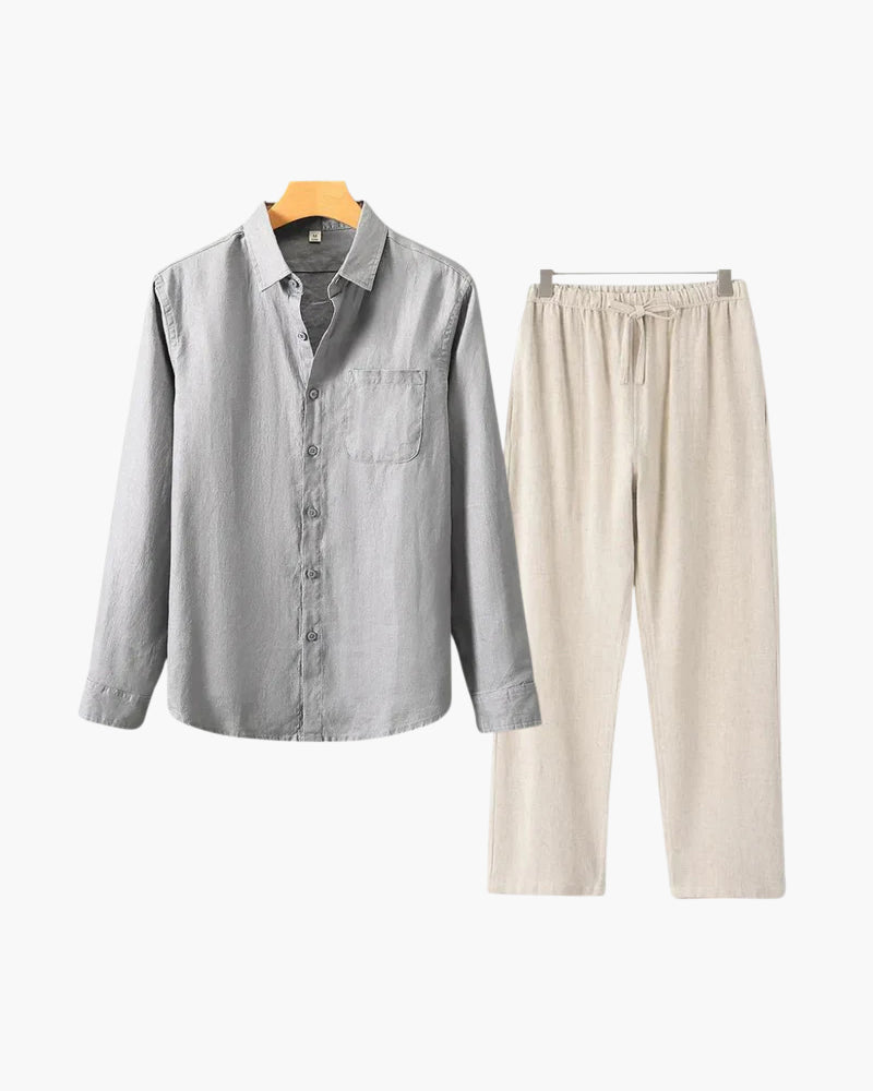 Salzburg Leinen-Set – Resort-Herrenbekleidung