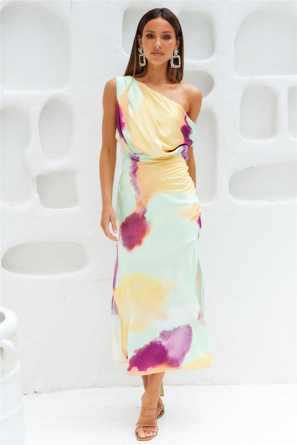 Talk To Me Midi Dress Multi