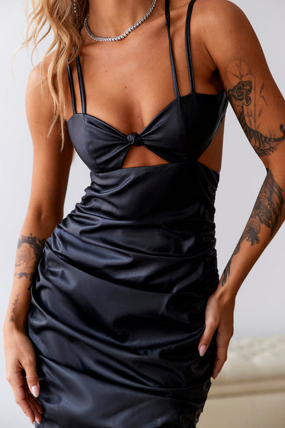 Nights Of Fun Midi Dress Black