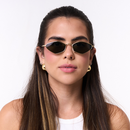 Capri Sunglasses - Gold | Black