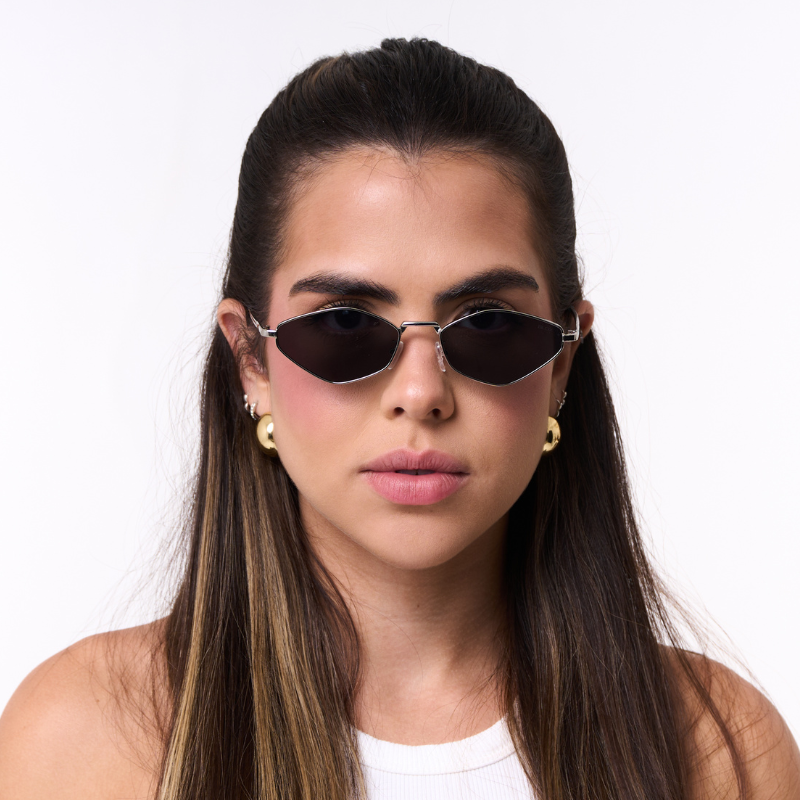 Capri Sunglasses - Silver | Black