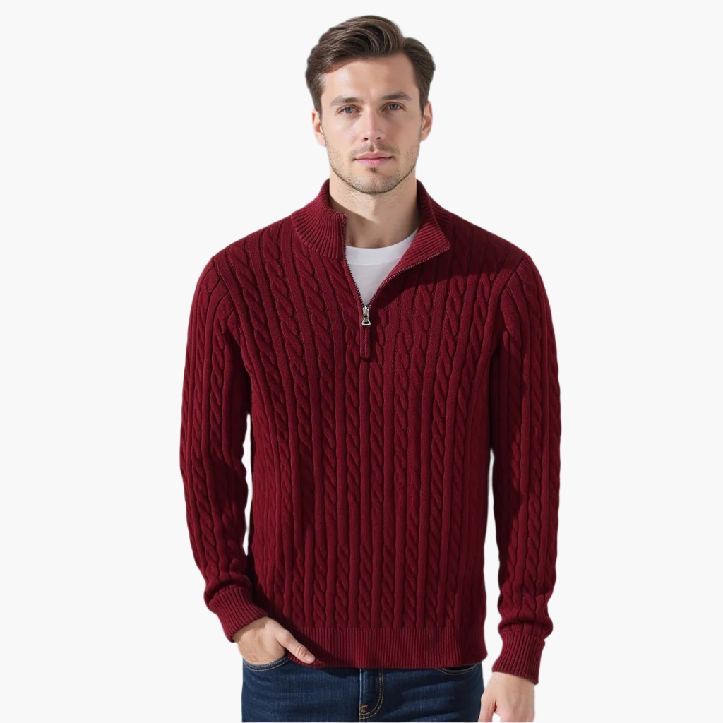 Kabelstrickpullover – Südkorea Taebaek