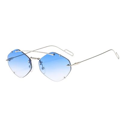 Diamond Sunglasses - Blue