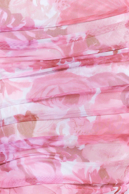 Mesh Love Midi Dress Pink