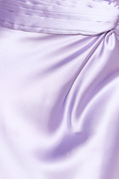 VIPs Accepted Satin Crop Top Lilac
