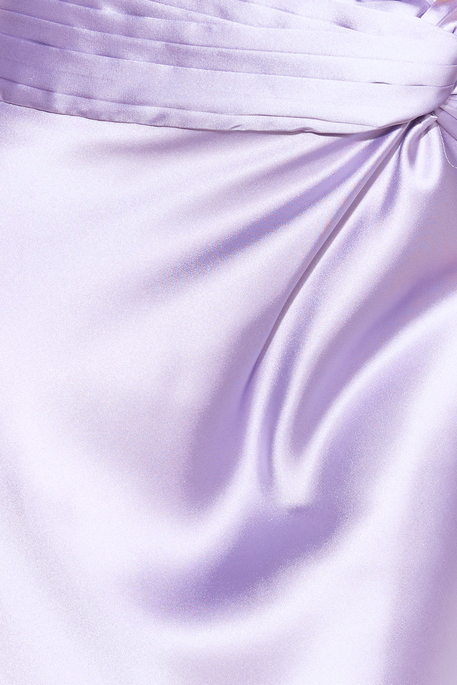 VIPs Accepted Satin Crop Top Lilac