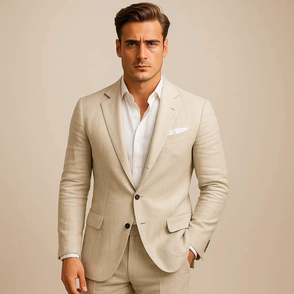 Amalfi Linen Blazer - Tailored Menswear