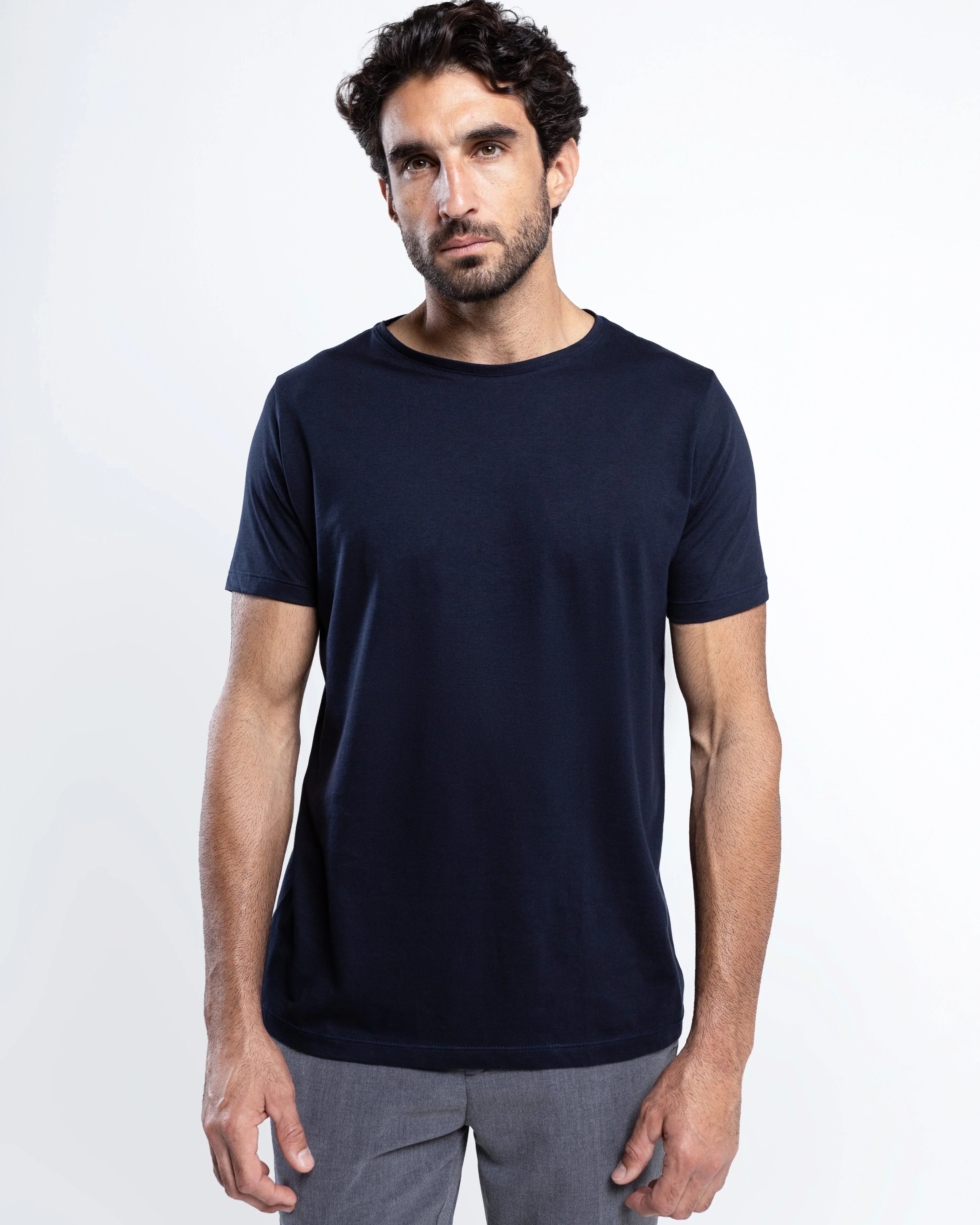 Premium Pima T-Shirt - Navy Blue