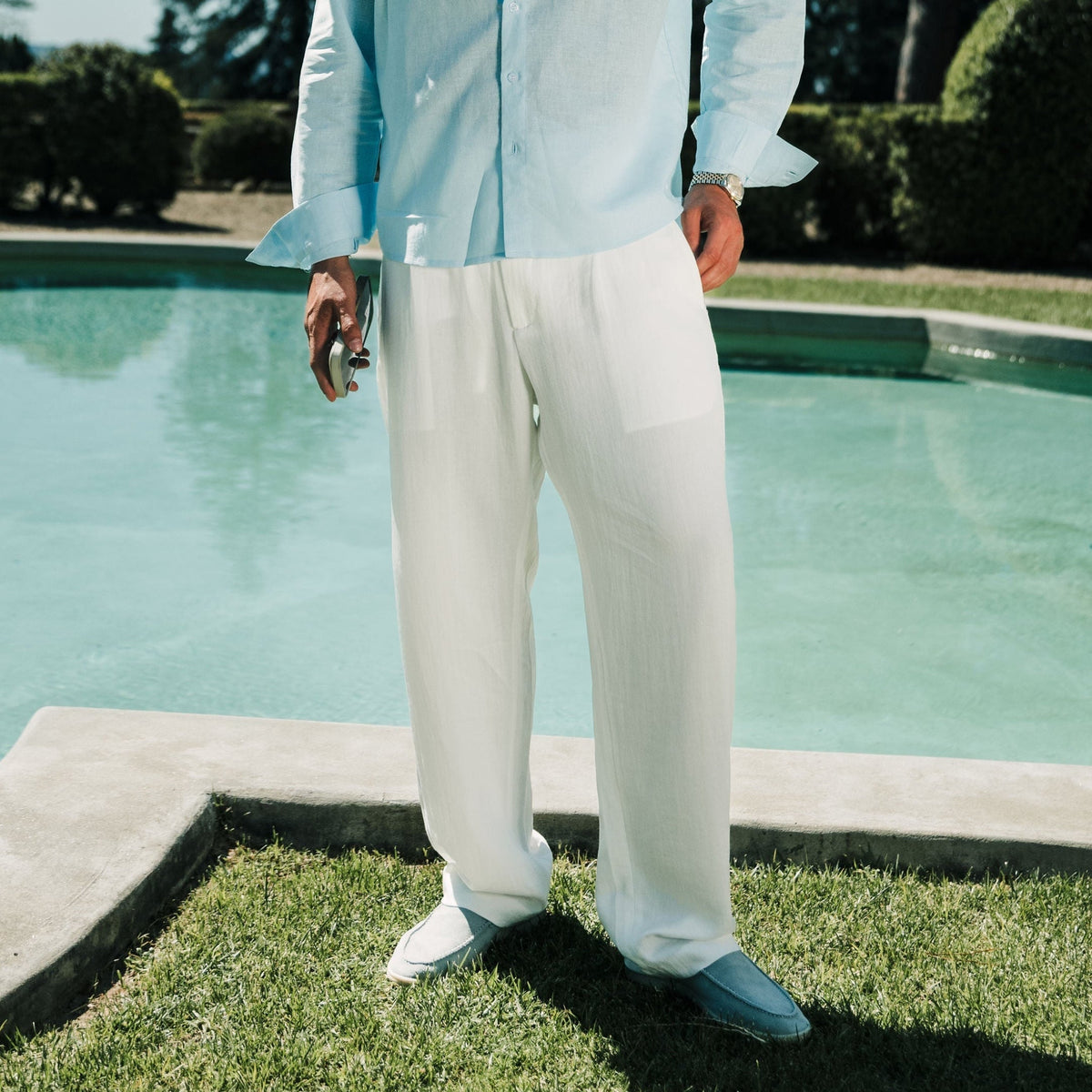 Pantalon en lin Casablanca – Vêtements sur mesure pour homme