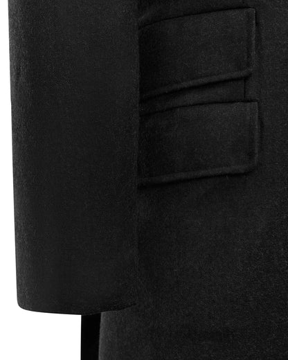 St. Moritz Coat in 100% Merino Wool - Oxford Gray