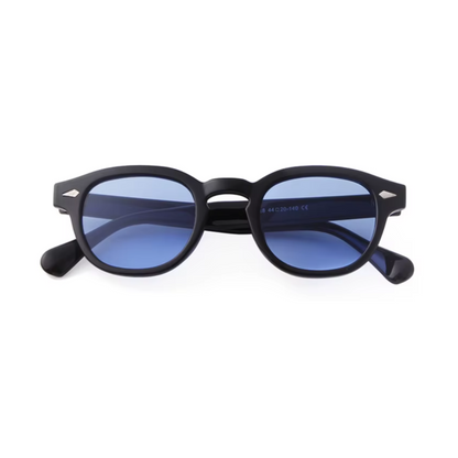 VINTAGE BLACK WITH BLUE LENS - LIMITED