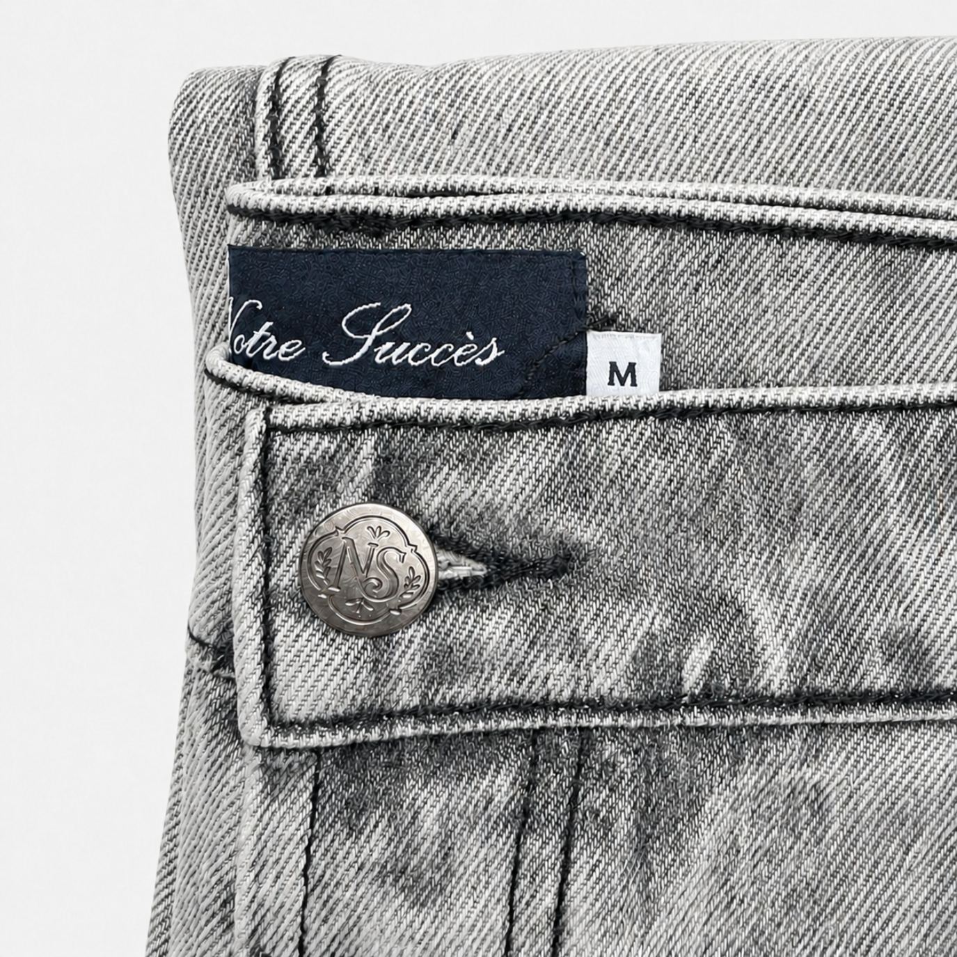 Relaxed Straight Fit Jeans Grey
