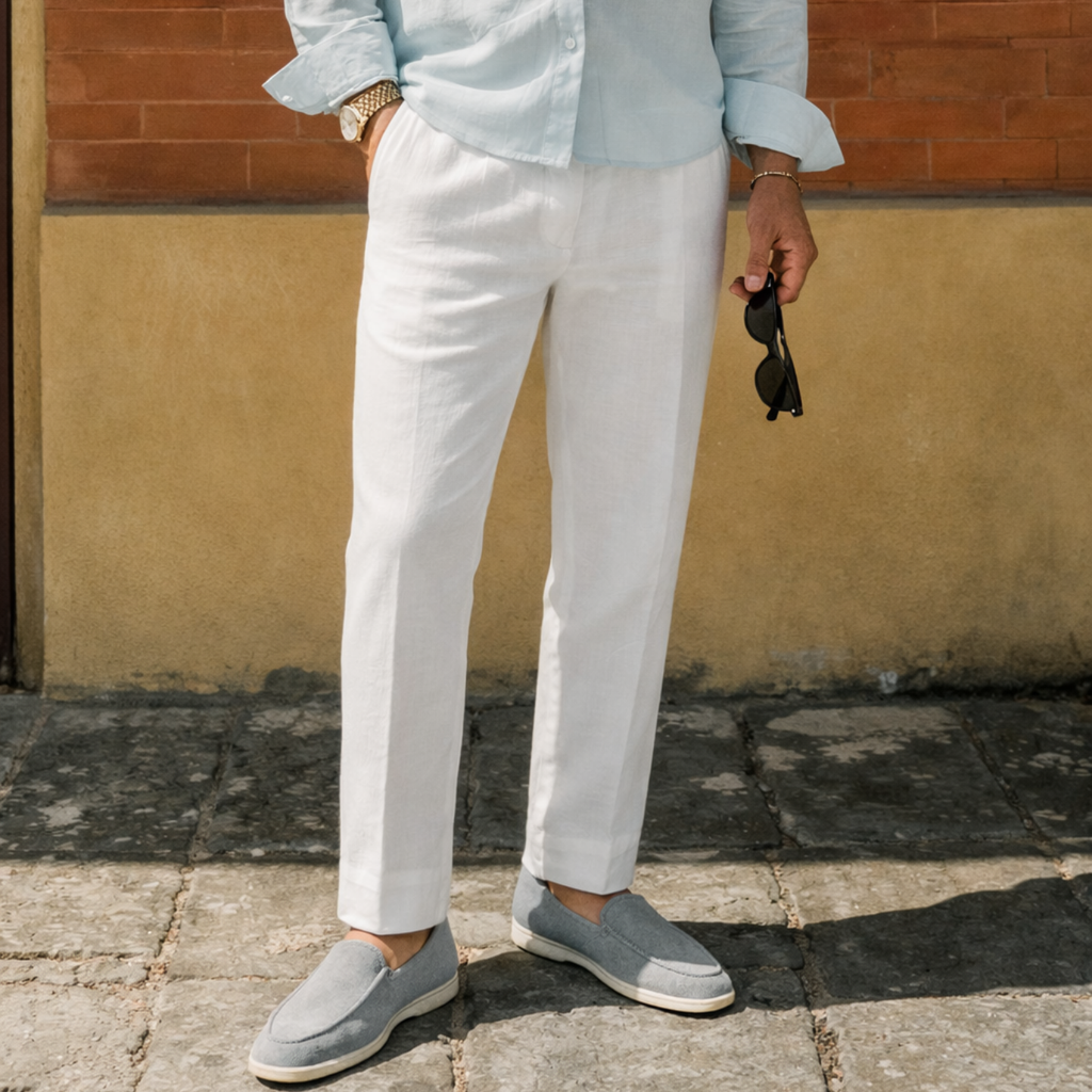 Mentor Linen Trousers - Tailored Menswear