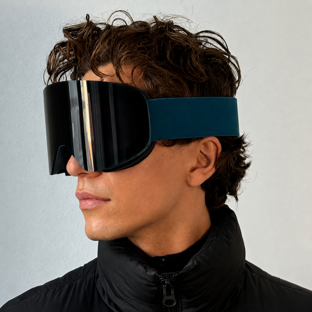 ARTIKA Teal Mirrored UV400 Anti-Fog Ski Goggles