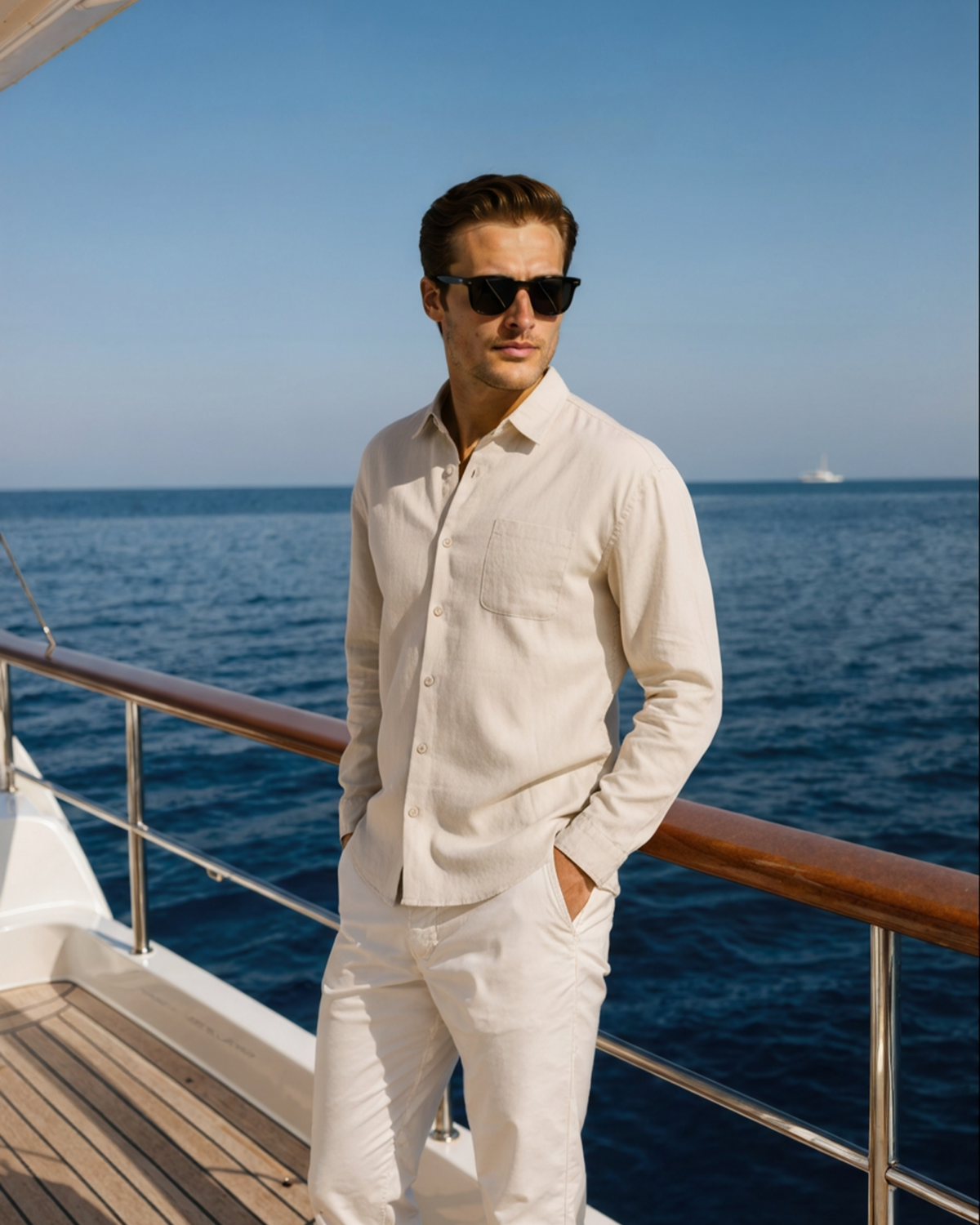Linen Shirt - Italy Portofino