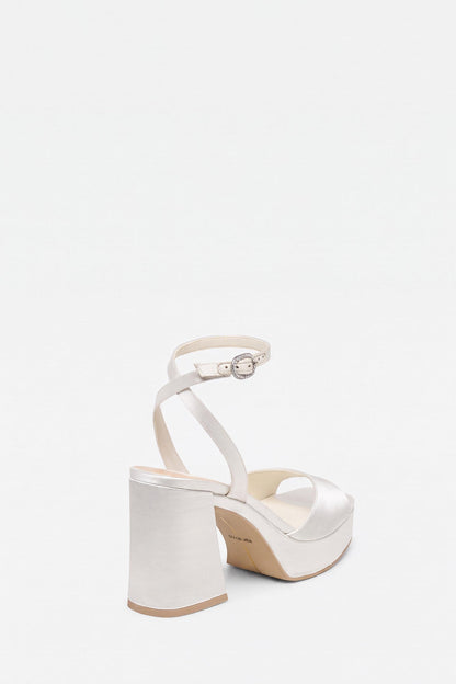 Felica Heels White Satin