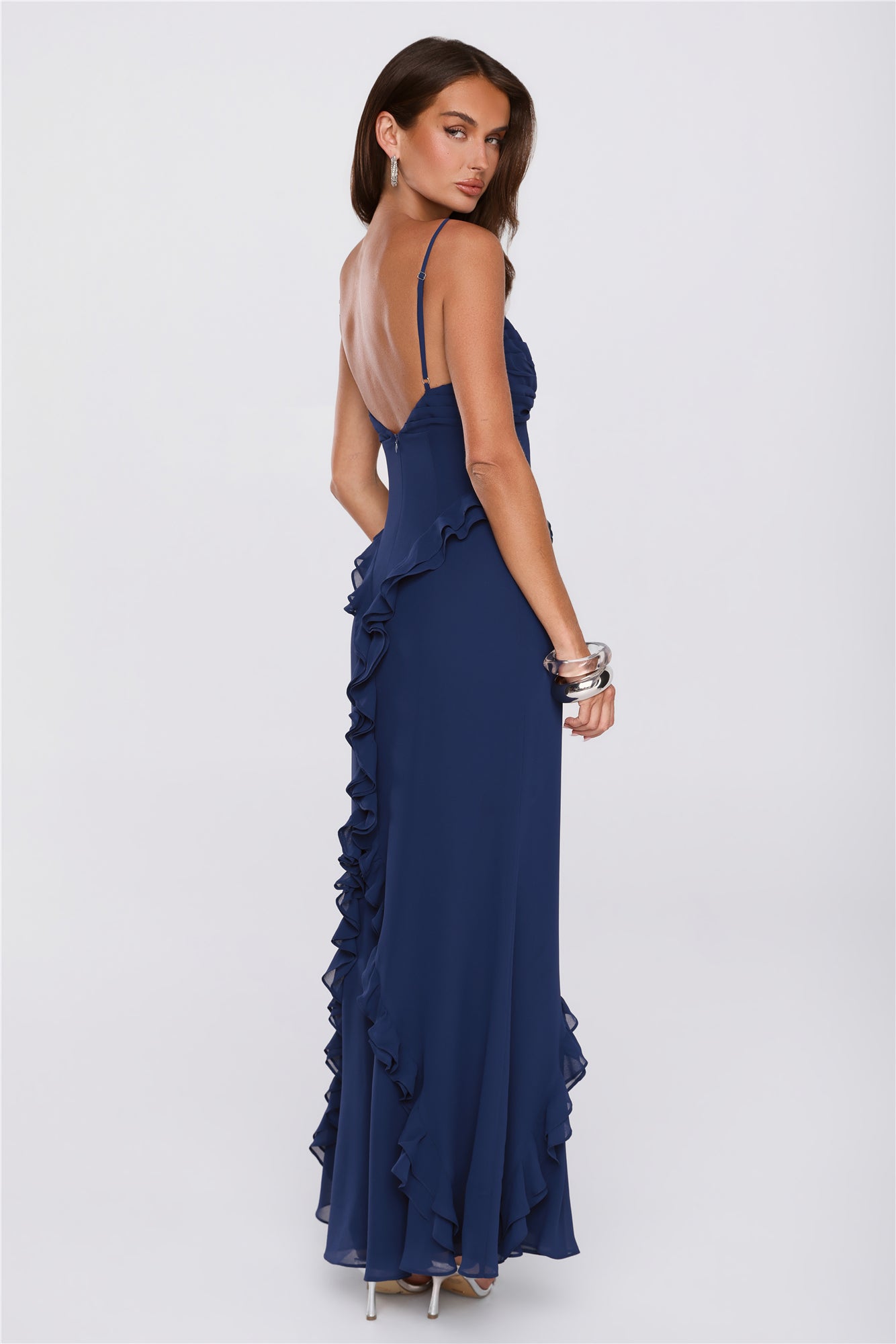 Balmy Nights Club Maxi Dress Navy