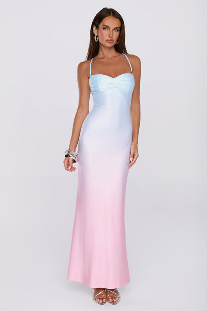 Happy Hues Maxi Dress Blue
