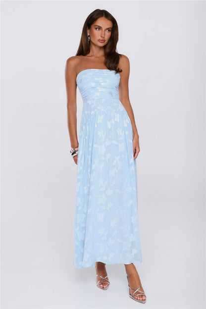 Dress Ready Strapless Maxi Dress Blue