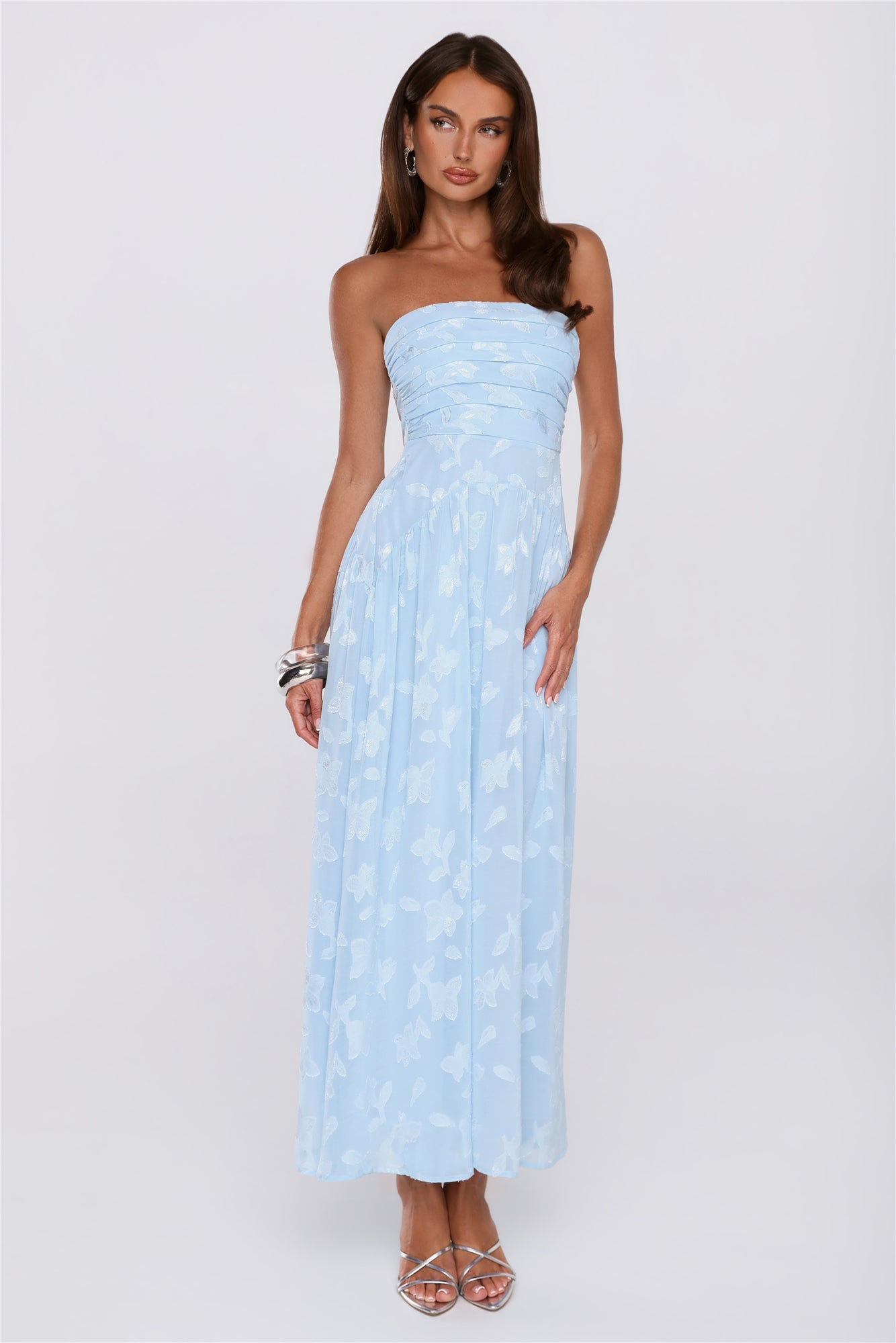 Dress Ready Strapless Maxi Dress Blue