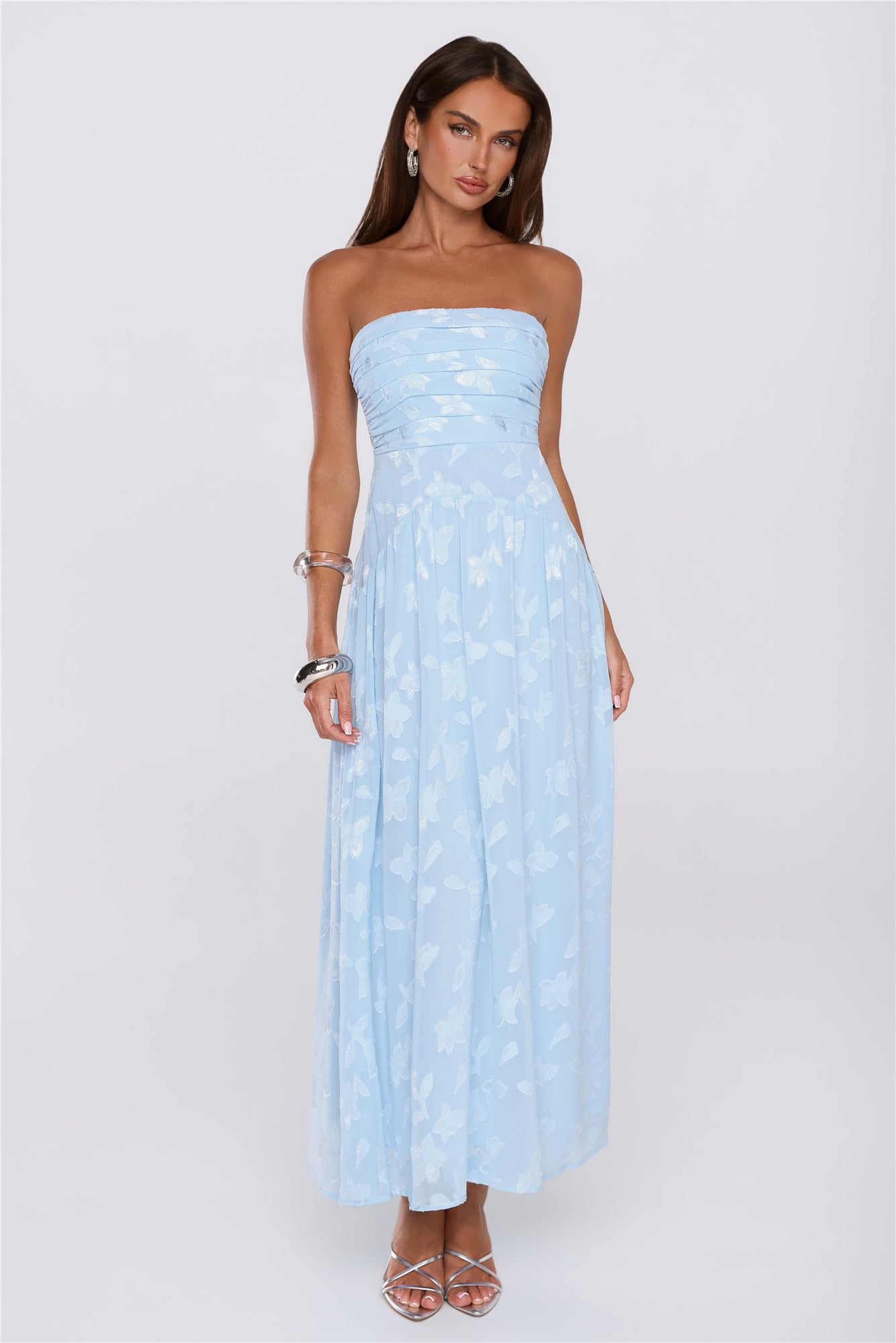 Dress Ready Strapless Maxi Dress Blue