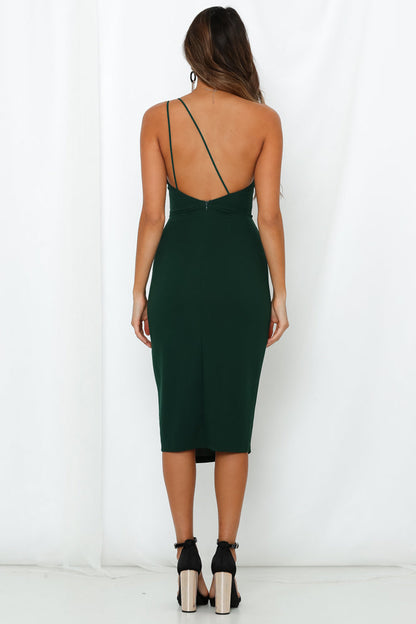 HELLO MOLLY Taking It Back Dress Forest Green