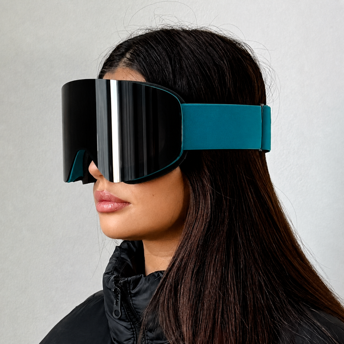 ARTIKA Cyan verspiegelte UV400 Anti-Beschlag Skibrille