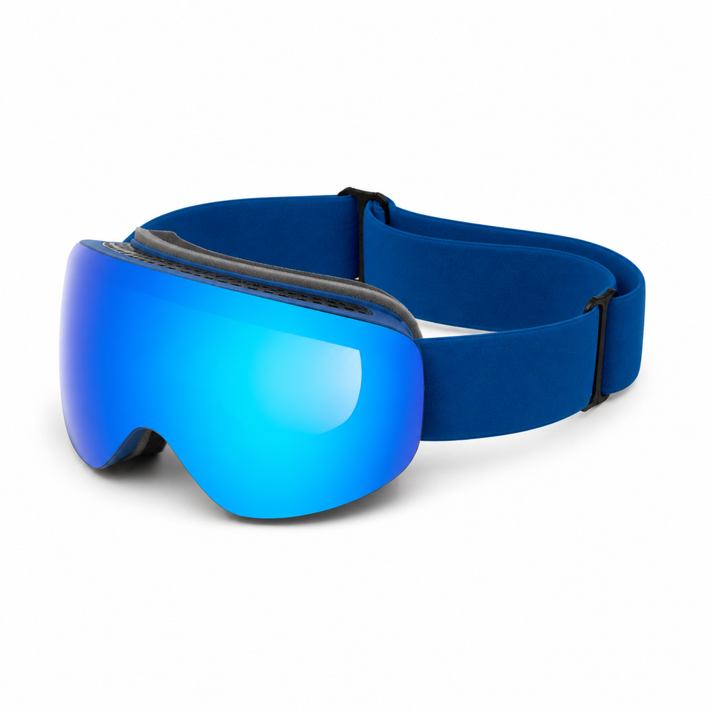 ARTIKA Marine Blue Verspiegelte UV400 Anti-Beschlag Skibrille
