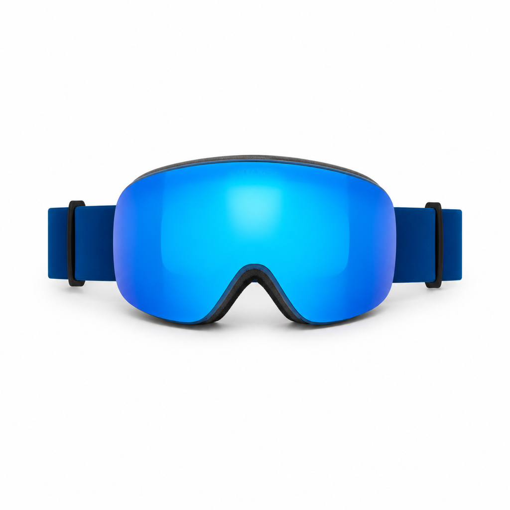 ARTIKA Marine Blue Verspiegelte UV400 Anti-Beschlag Skibrille