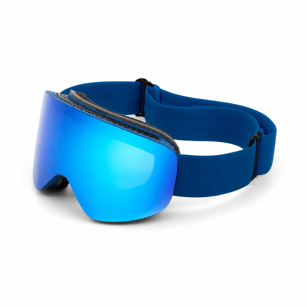 ARTIKA Marine Blue Verspiegelte UV400 Anti-Beschlag Skibrille