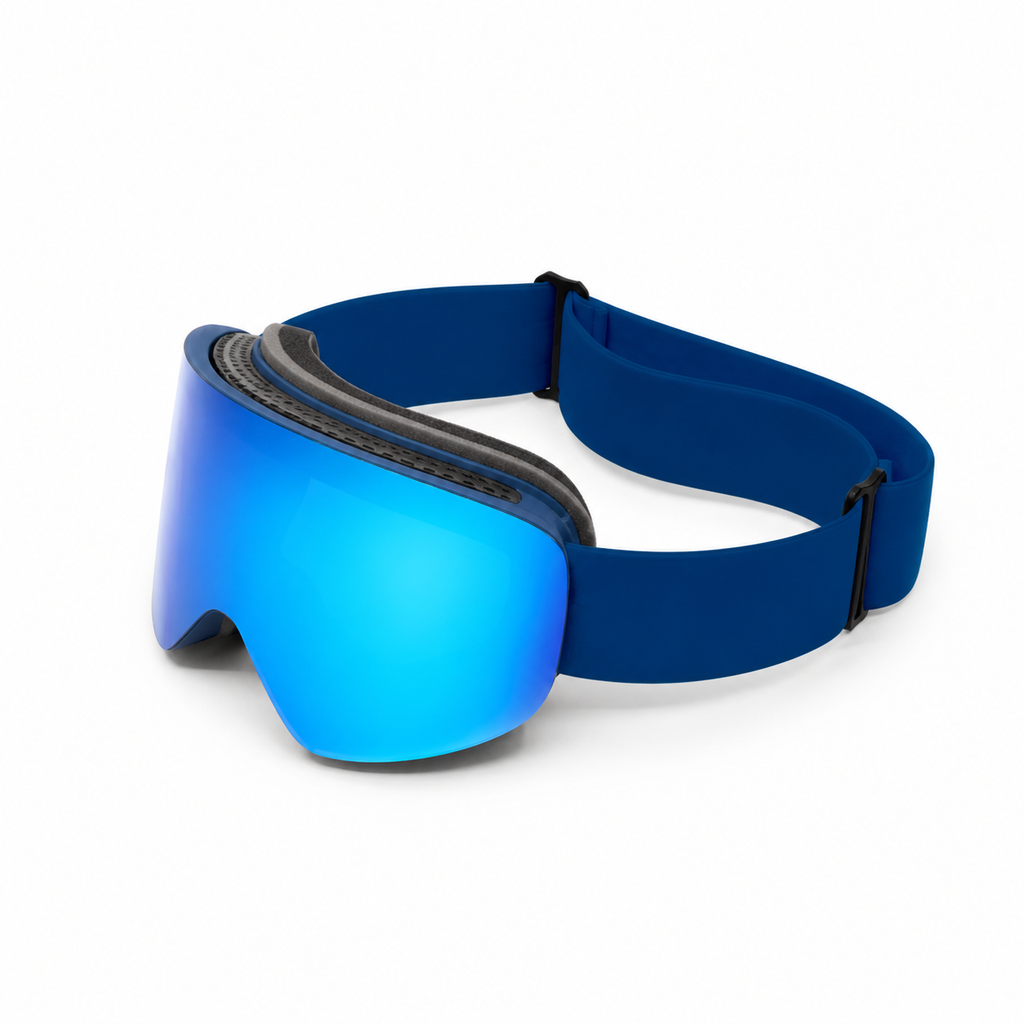 ARTIKA Marine Blue Verspiegelte UV400 Anti-Beschlag Skibrille