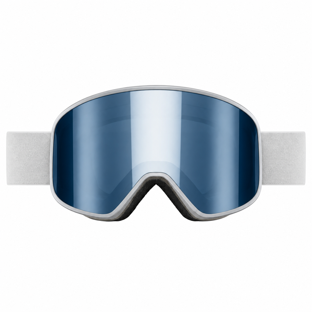 ARTIKA Silver Mirrored UV400 Anti-Fog Ski Goggles