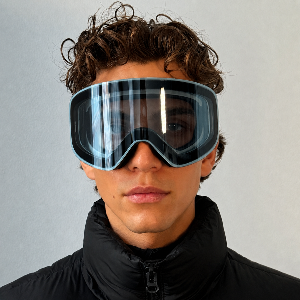 ARTIKA Silver Mirrored UV400 Anti-Fog Ski Goggles