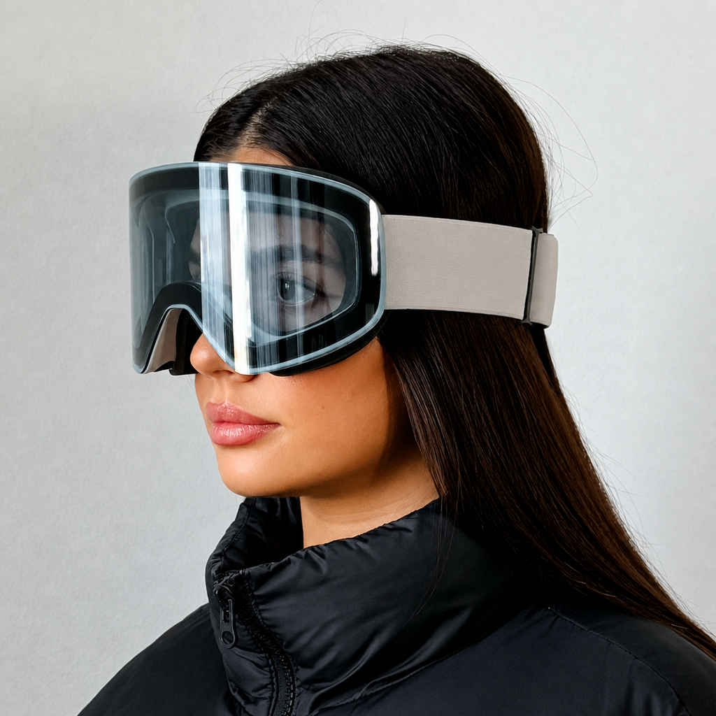 ARTIKA Silver Mirrored UV400 Anti-Fog Ski Goggles