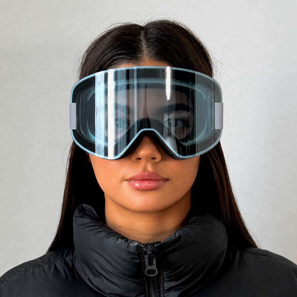 ARTIKA Silver Mirrored UV400 Anti-Fog Ski Goggles