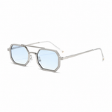 Silver Frame / Light Blue Lens